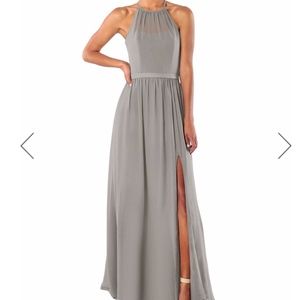 Brideside Samantha Bridesmaid Dress Grey Size 4